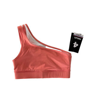 Fourlaps Athletic Solo Bra Blush White Size Small Sports Bra